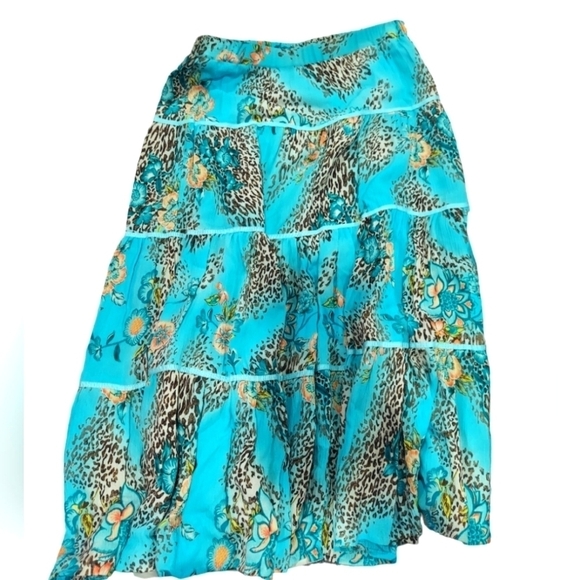 Sag Harbor Dresses & Skirts - Sag Harbor Gypsy Gauze Printed Skirt NWT